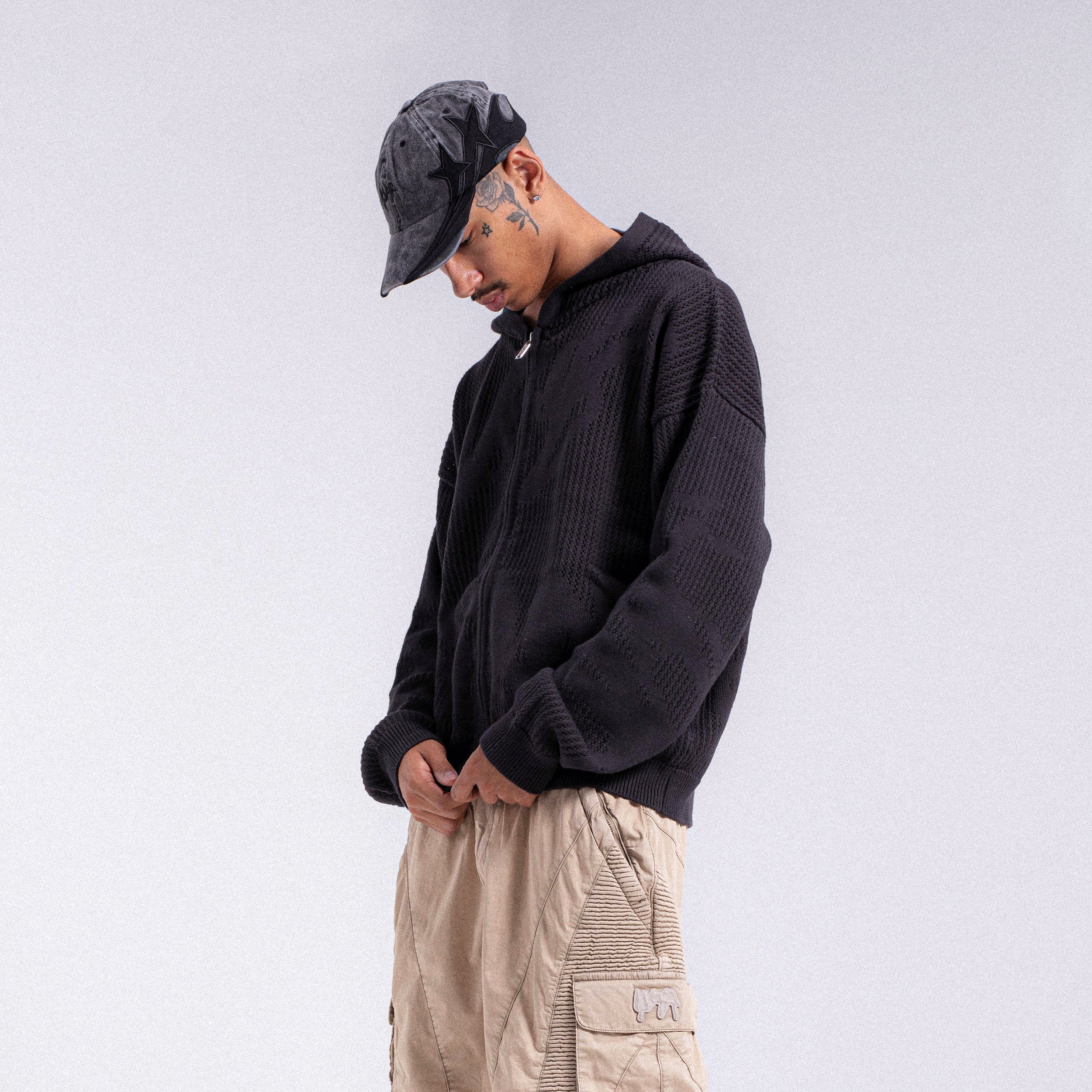 Casquette baseball "STAR" - Vintage noir - Image 3