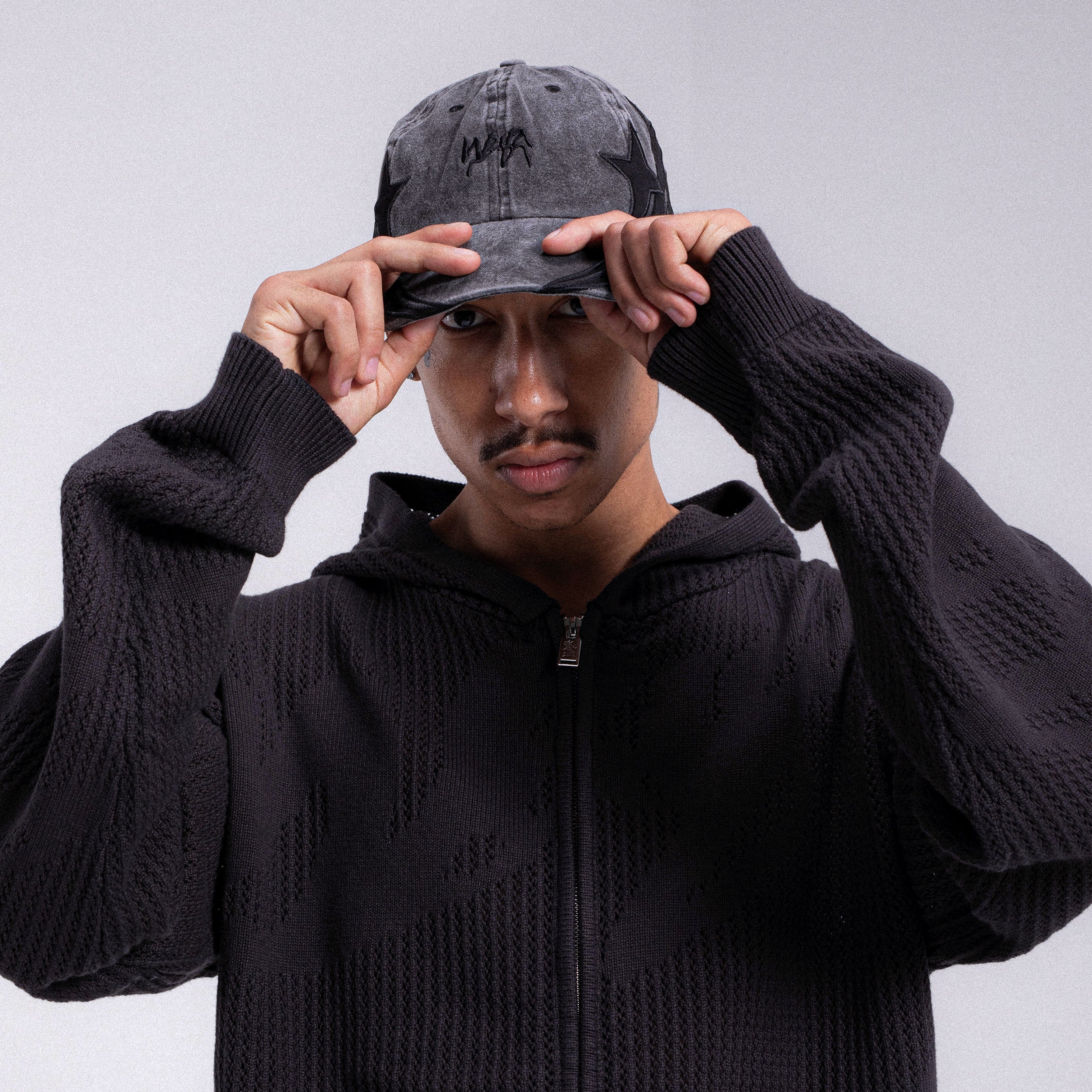 Casquette baseball "STAR" - Vintage noir - Image 4