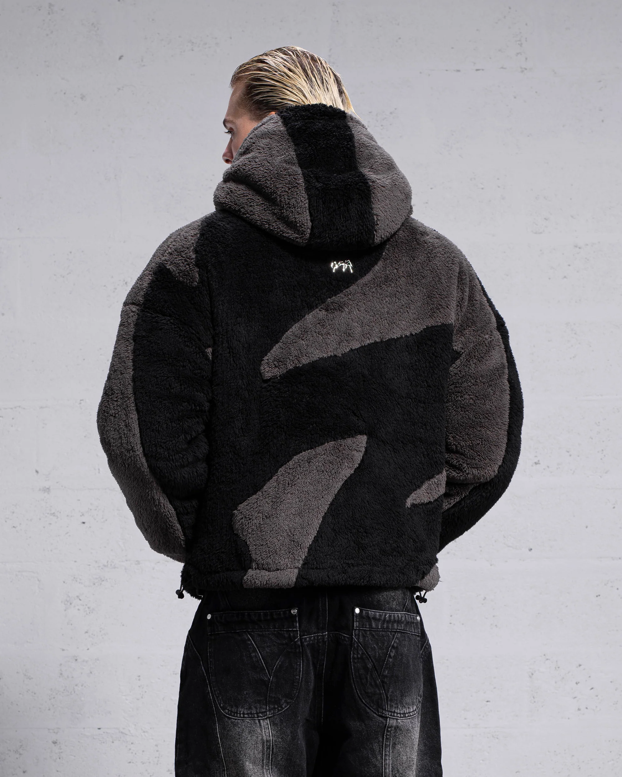Veste Fluffy Sherpa - Noir - Image 4