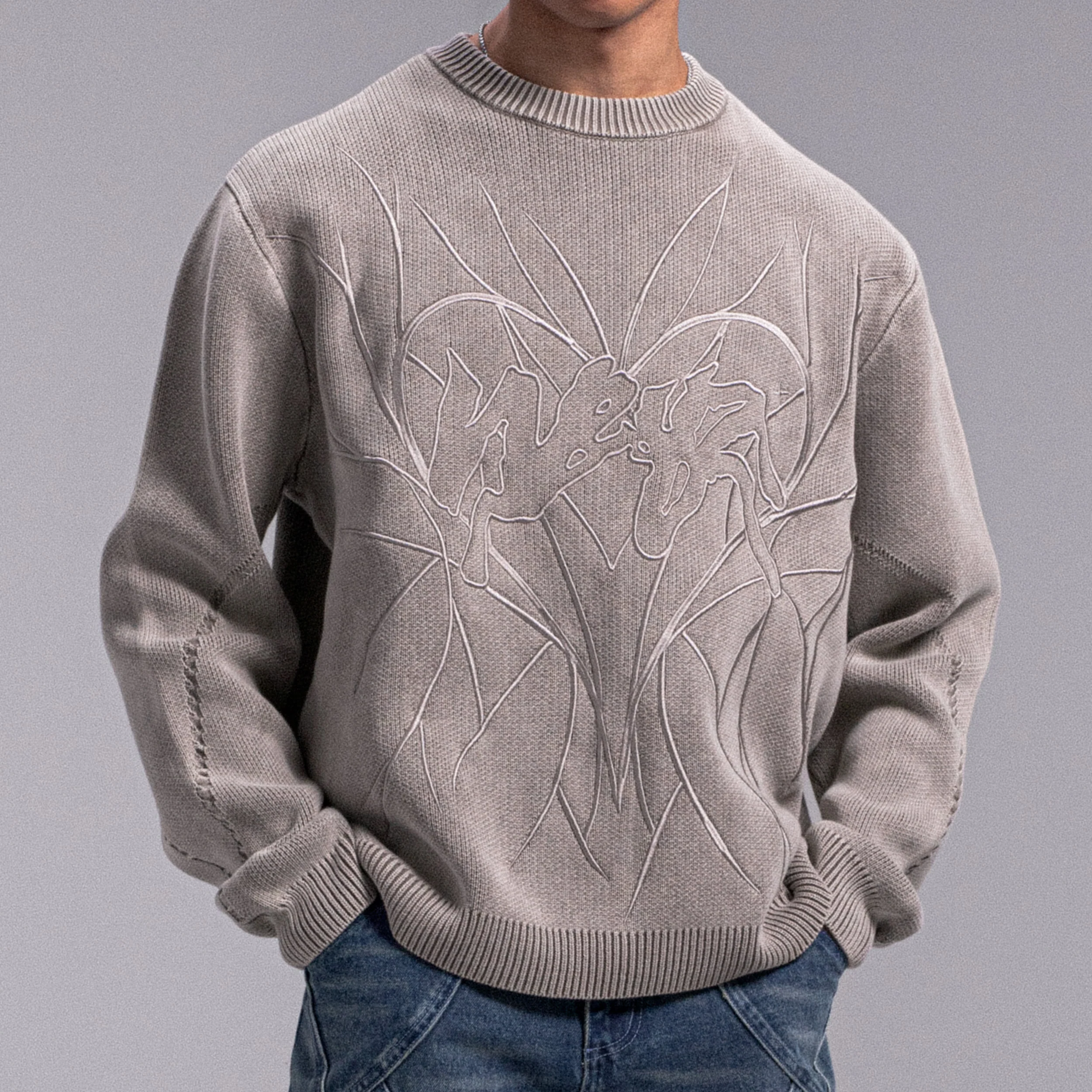 KNIT "HEART" - Beige - Image 5