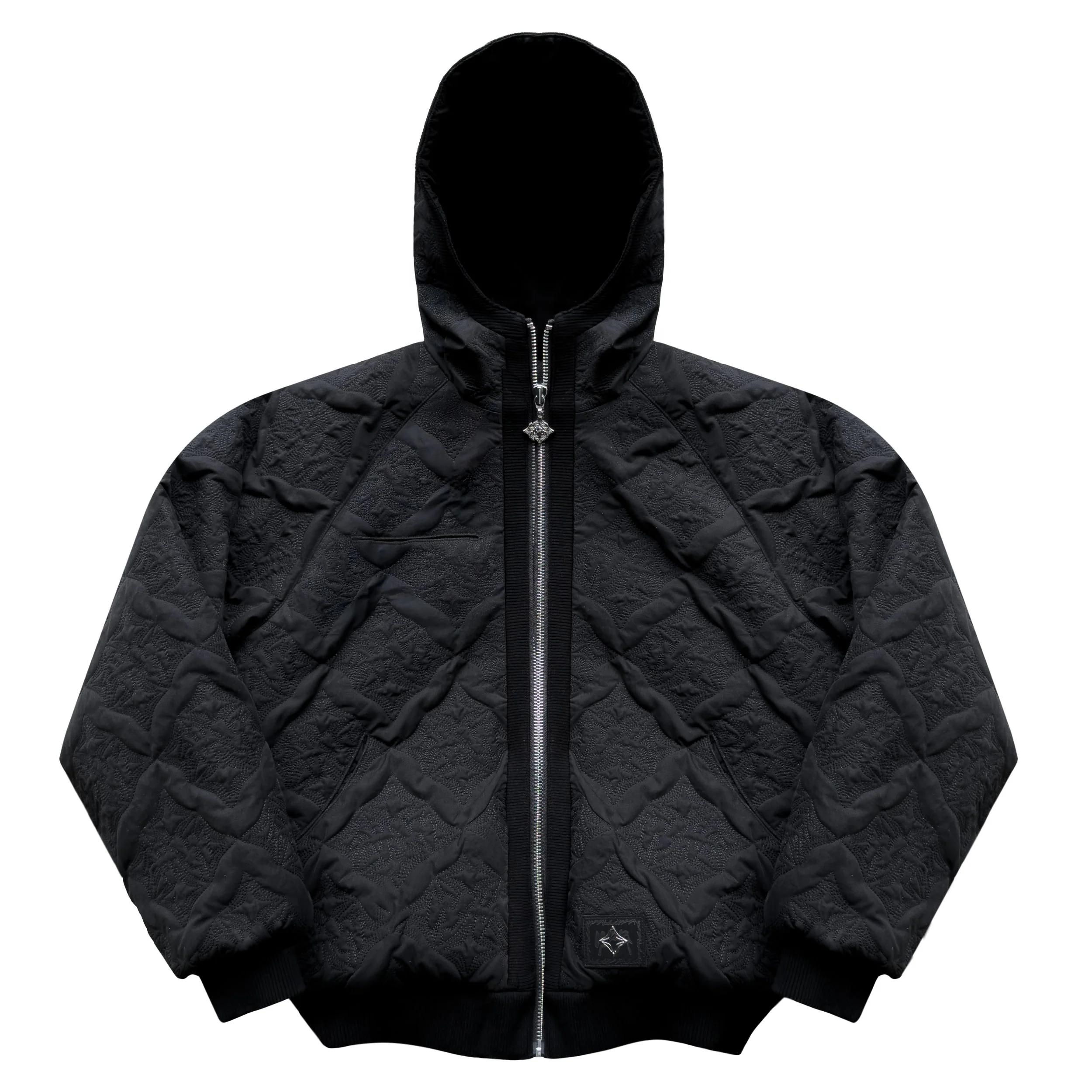 VESTE MATELASSÉE "MONOGRAM" - NOIR
