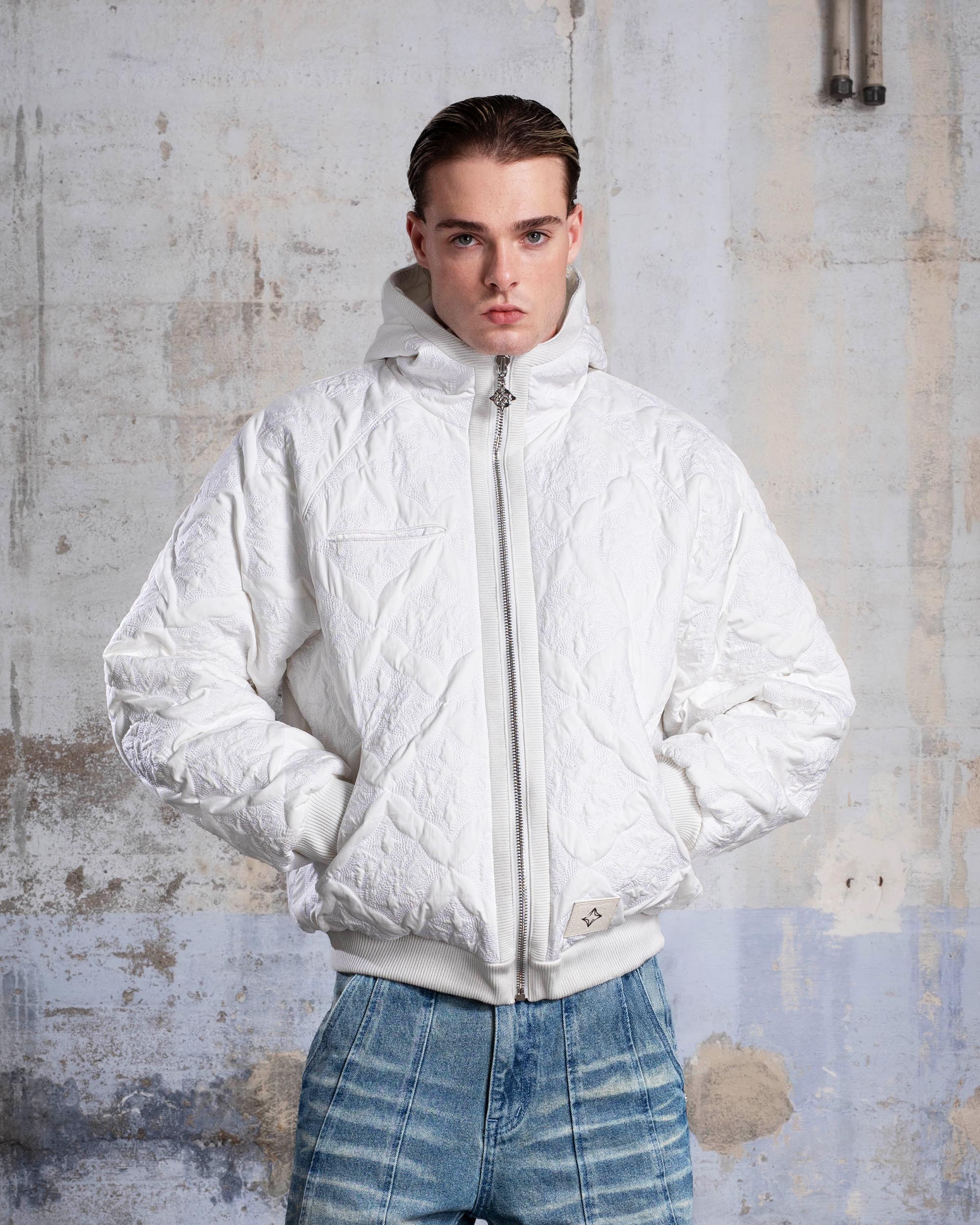 VESTE MATELASSÉE "MONOGRAM" - BLANC - Image 2